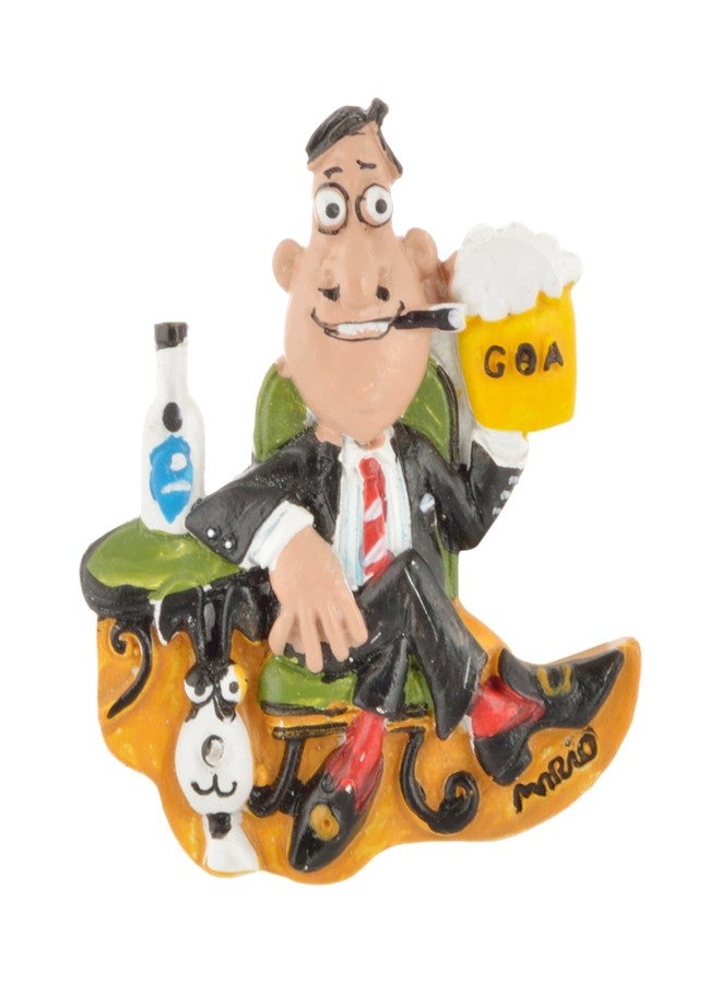 Temple Trees Goa Mario Cheers Fridge Magnet - TSC 2090 - Image 1